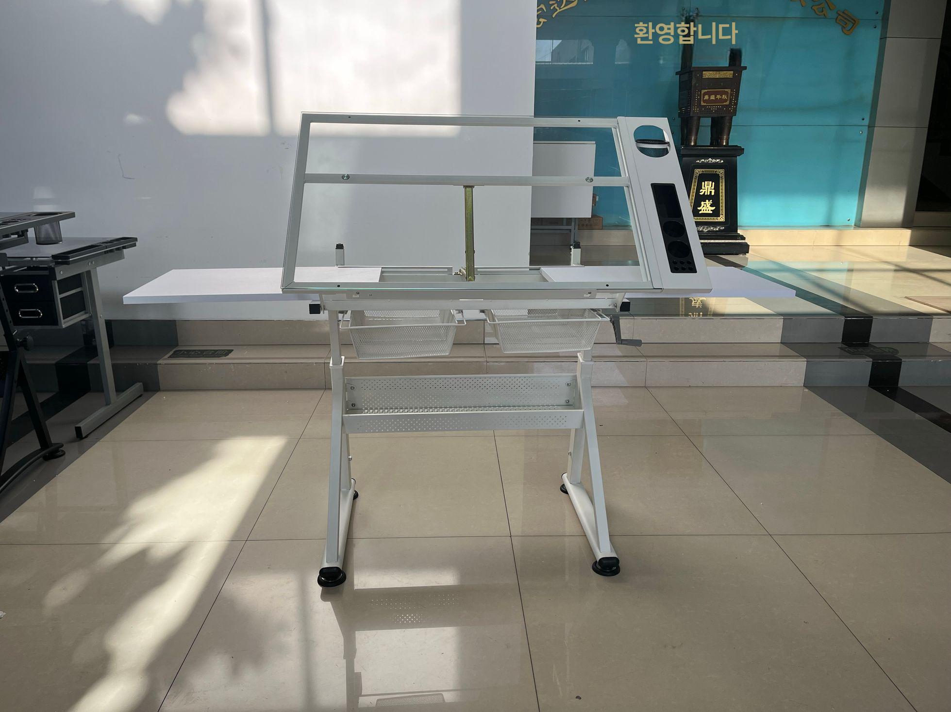 화가 드로잉테이블 그림 책상 화판 디자인 각도 작업대 작가 조절 높이 그리기 - 상세 이미지 4