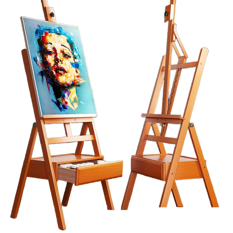목재 이젤 스탠드 화판받침 미술용품 그림 작업용 탁상 접이식 대형 학생 미술학원 - 상품 이미지