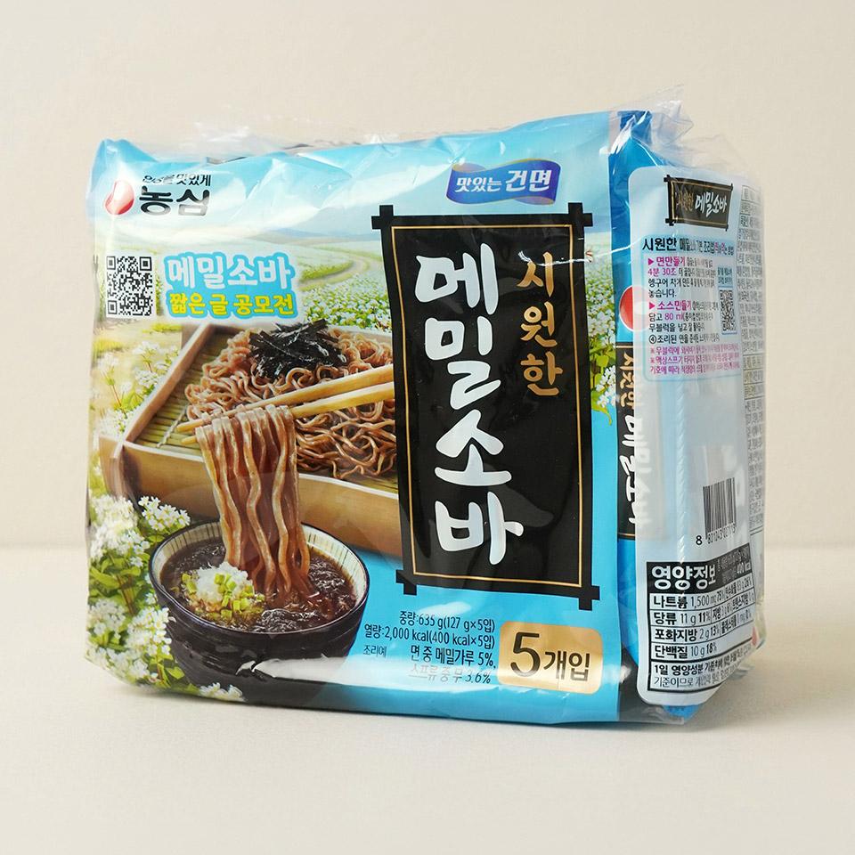 메가마트 농심 메밀소바 127gx5개 - 상세 이미지 2