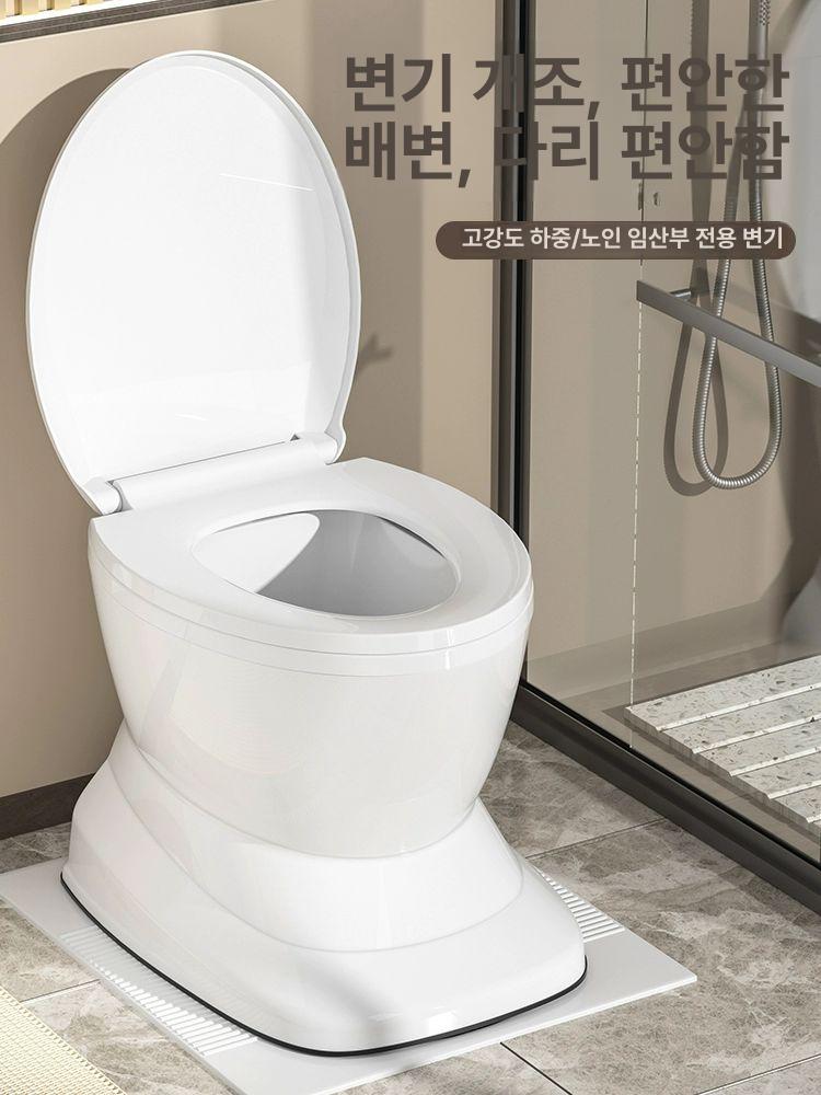 이동식 양변기 화이트 노인 캠핑 차박 좌변기 재래식 수세식 야외 환자용 - 상세 이미지 3