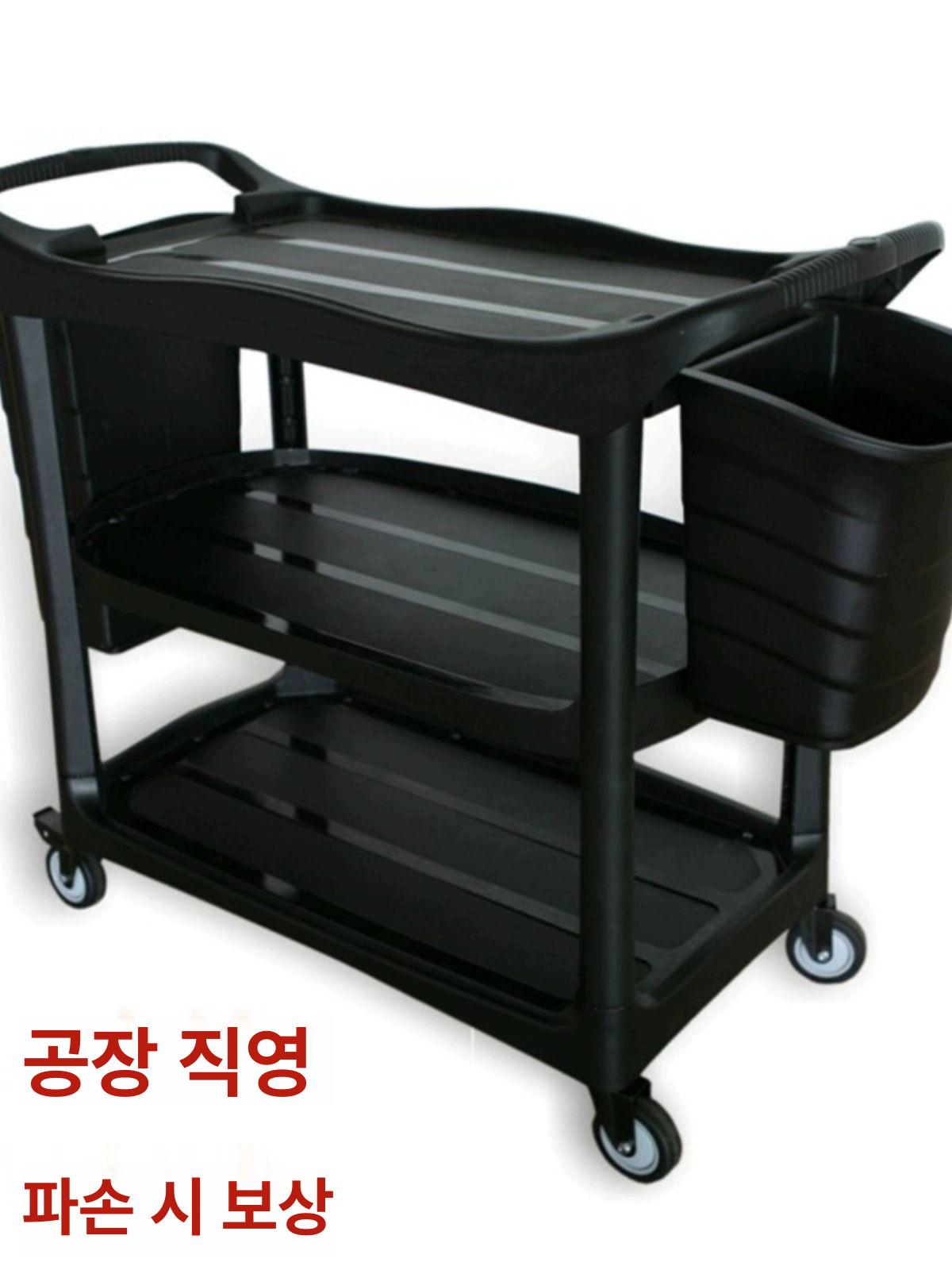 특대형 업소용서빙카트 병원 바퀴 호텔 트롤리 운반 다용도 주방 음식점 선반 식당용 - 상세 이미지 2