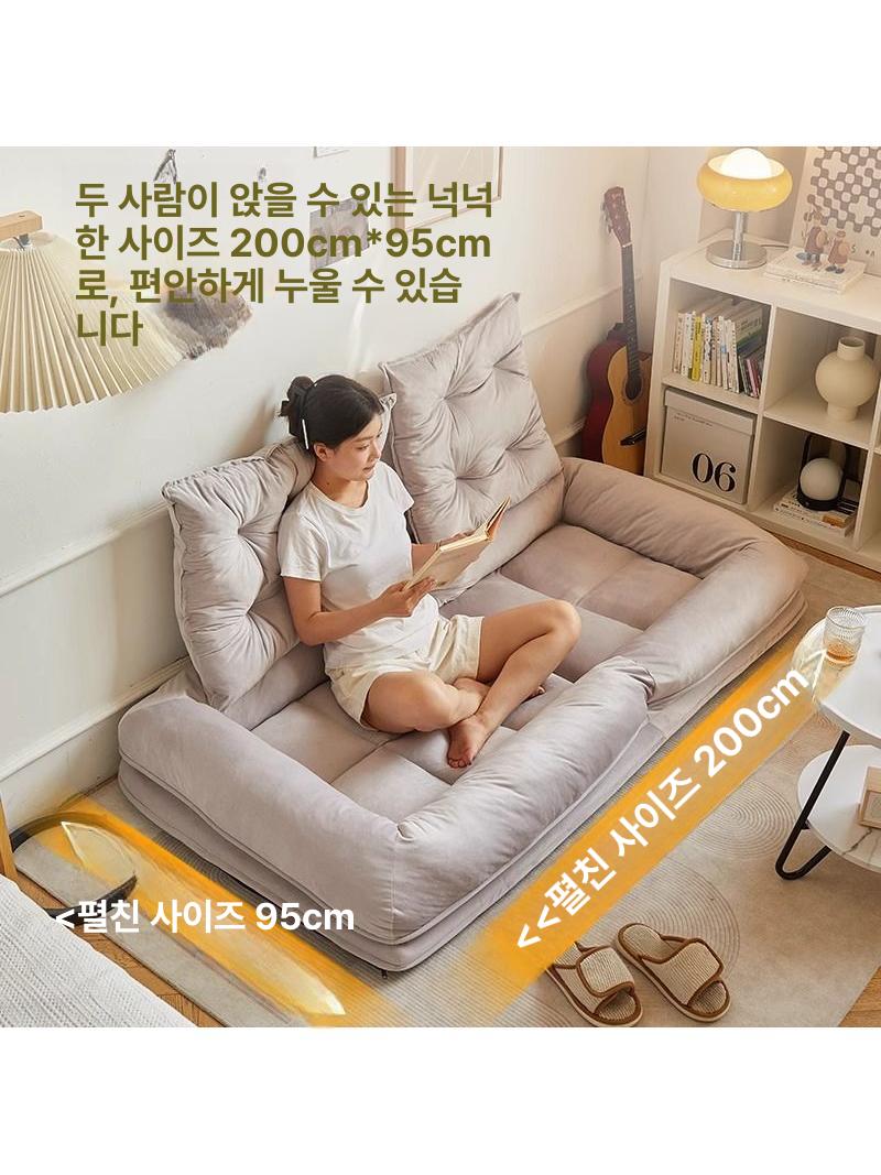 1인용 접이식소파베드 원룸 소파침대 매트리스 거실 쇼파베드 패브릭 쇼파침대 - 상세 이미지 4