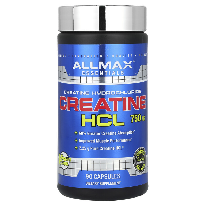 올맥스뉴트리션 크레아틴 HCl 750mg 90정, 1개 - 상품 이미지