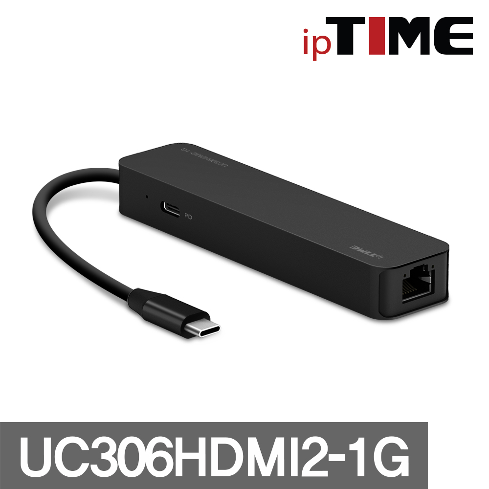 ipTime 멀티 허브 UC306HDMI2-1G 6포트 기가비트 USB 3.2 Type C - 상세 이미지 3