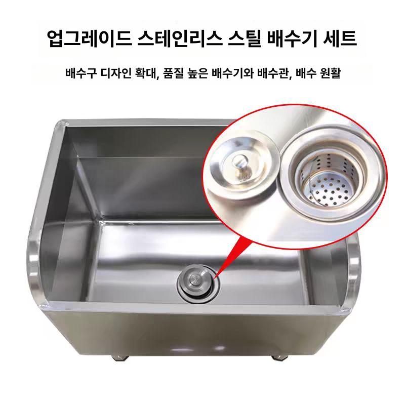 스텐 대걸레세척대 식당 공중 공장 세정 개수대 업소용 사이즈 물걸레 사무실 야외 - 상세 이미지 2