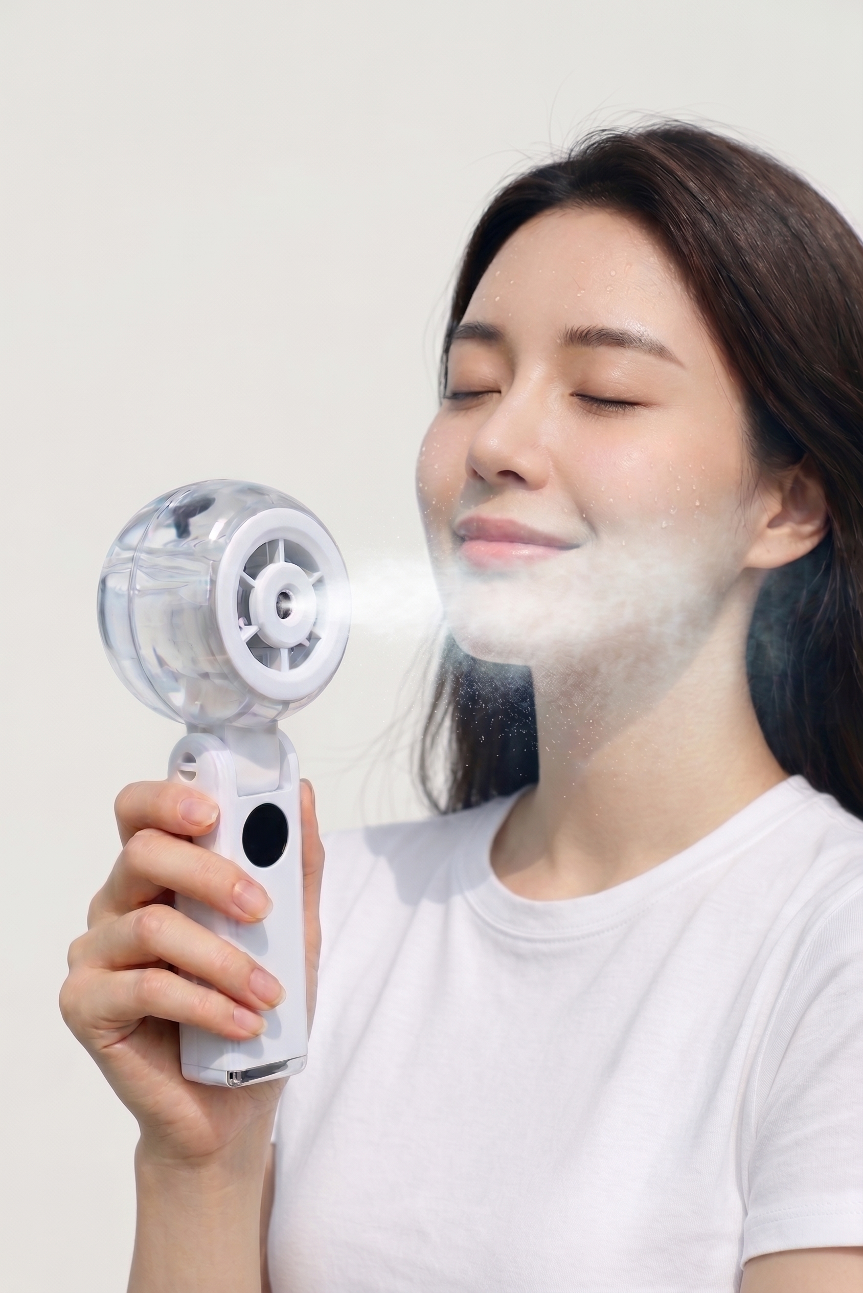 마이프랜드 휴대용 급속 냉각 미스트 손풍기 100단 접이식 쿨링 BLDC 선풍기 - 상세 이미지 4