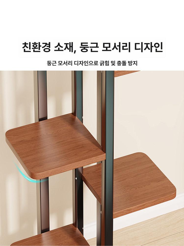 거실화분대 이동식 철제 선반 베란다 진열대 받침대 꽃화분 정리 인테리어 랙 - 상세 이미지 5