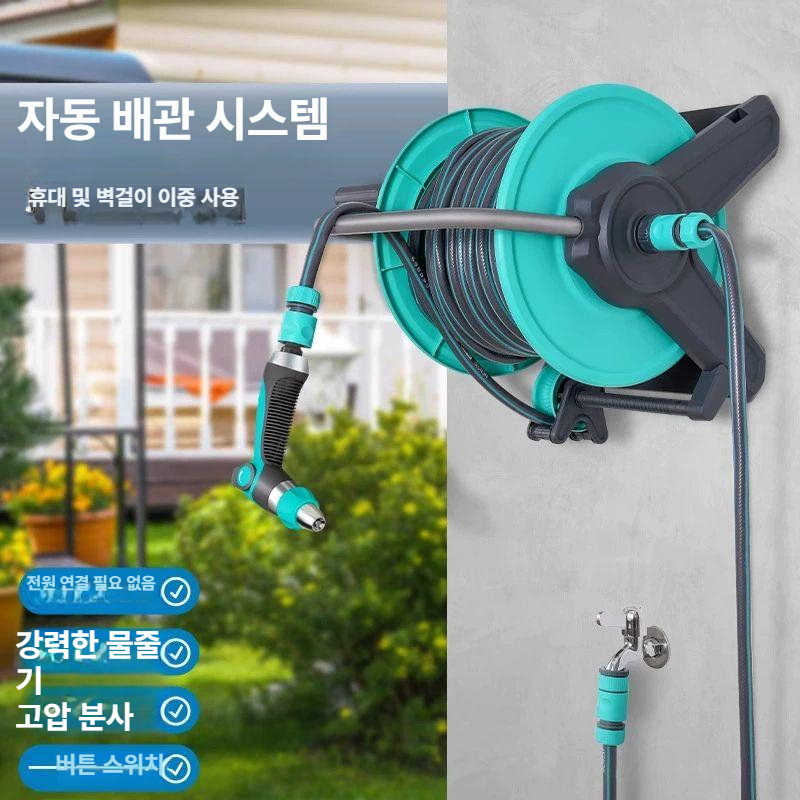 릴선 다용도세차호스 베란다호스 늘어나는 물분사기 정원호스 고압세차호스 세척 - 상세 이미지 2