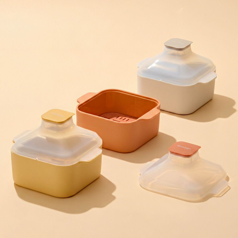 마르쿠진 스팀팝 전자레인지 실리콘 멀티 생선 찜기 찜발 1400ml - 상세 이미지 2