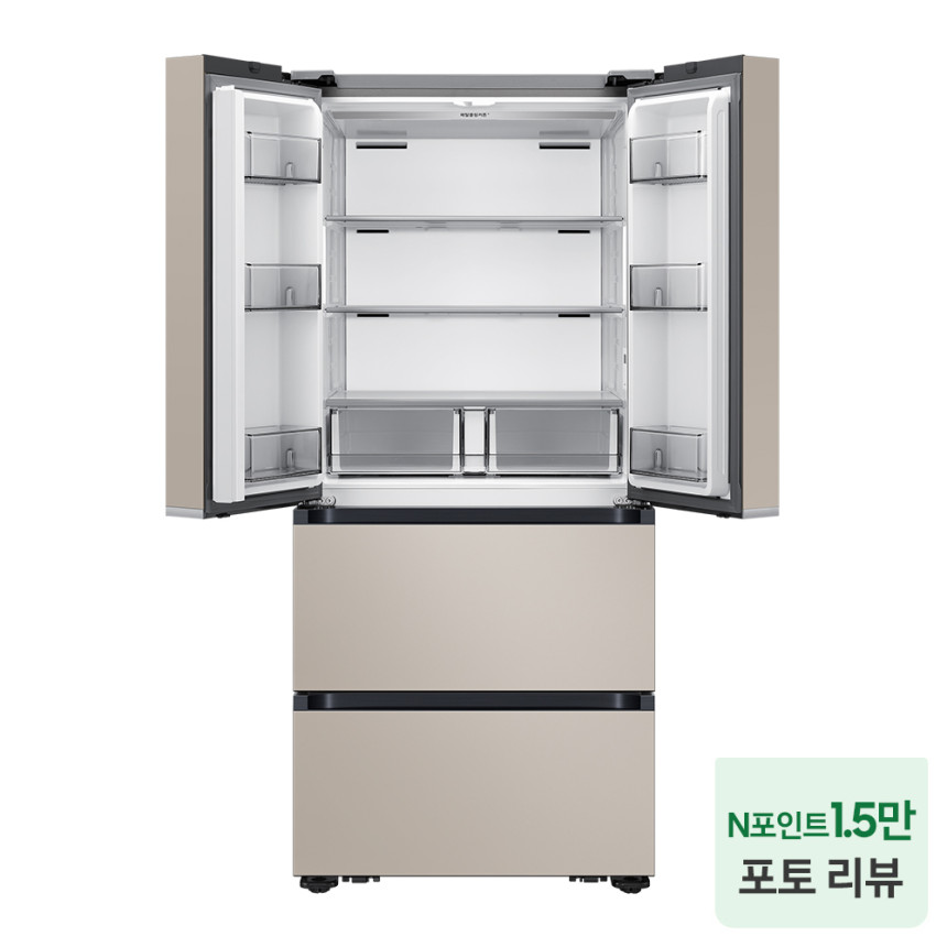 삼성 비스포크 AI 김치냉장고 4도어 RK70F49M2GD 맞춤보관모드 에센셜 베이지 사진 2