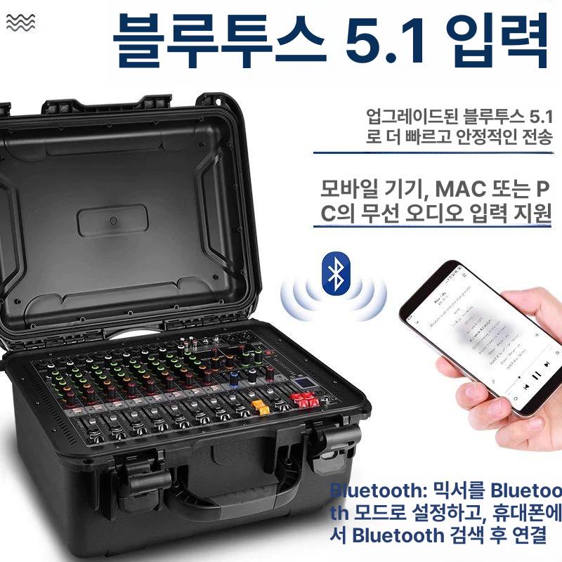 파워드믹서앰프 사운드 공연 학교 오디오 행사용 앰프내장 믹싱 웨딩홀 - 상세 이미지 4