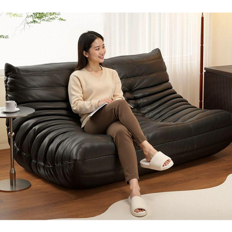 편한 카우치소파 심플 가죽소파 디자인 북유럽 모던 콤비 패브릭 고급 - 상품 이미지
