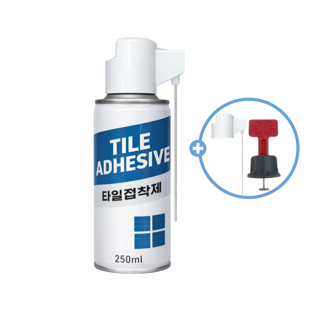 타일보수제 타일 접착제 본드 스프레이 욕실 에폭시 금간 들뜬 깨진 틈새 250ml, 1개 - 상품 이미지
