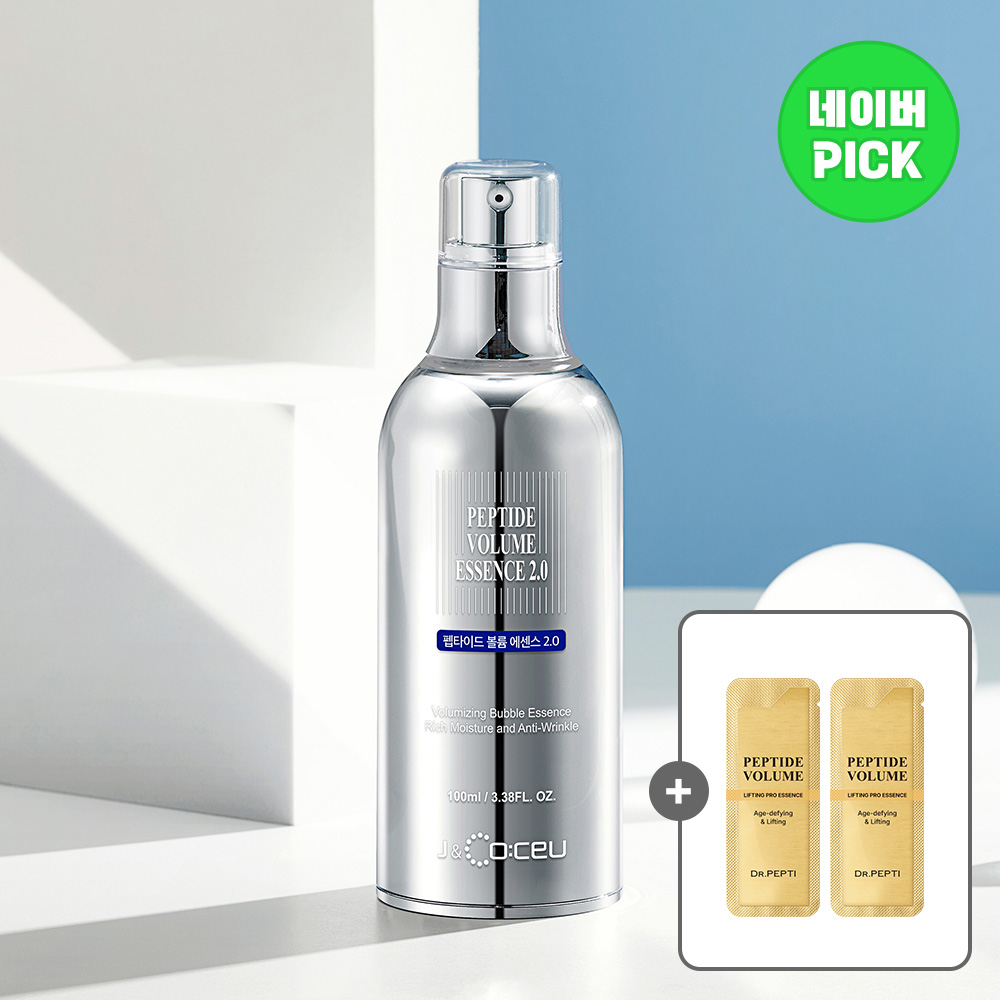 네이버 닥터펩티 닥터펩티 펩타이드 볼륨 에센스 2.0 100ml + 리프팅 버블 제형 거품에센스 2매