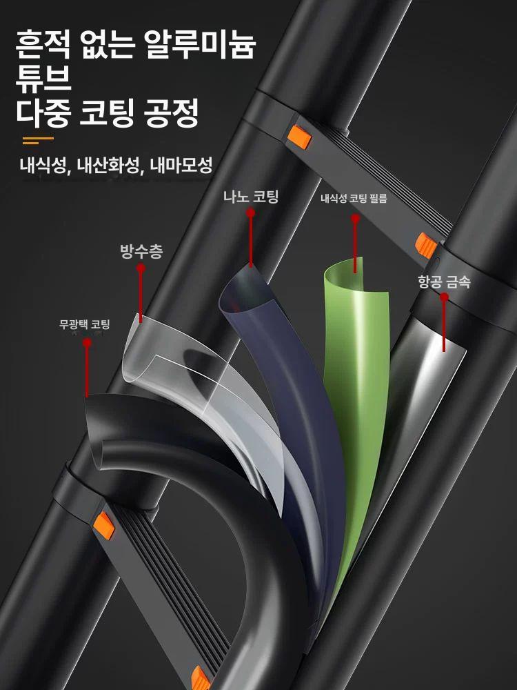 옥탑방 계단 폴딩 사다리 복층 구조 실내 다락방 벽부착식 접이식 수납 계단 - 상세 이미지 4