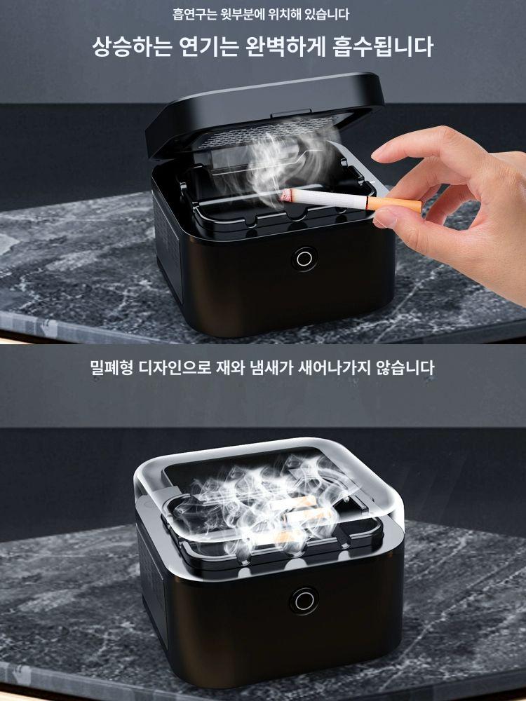 가정용 제연기 필터 담배냄새 환풍기 실내흡연기 음식냄새 담배연기흡입기 제거 배기 - 상세 이미지 2