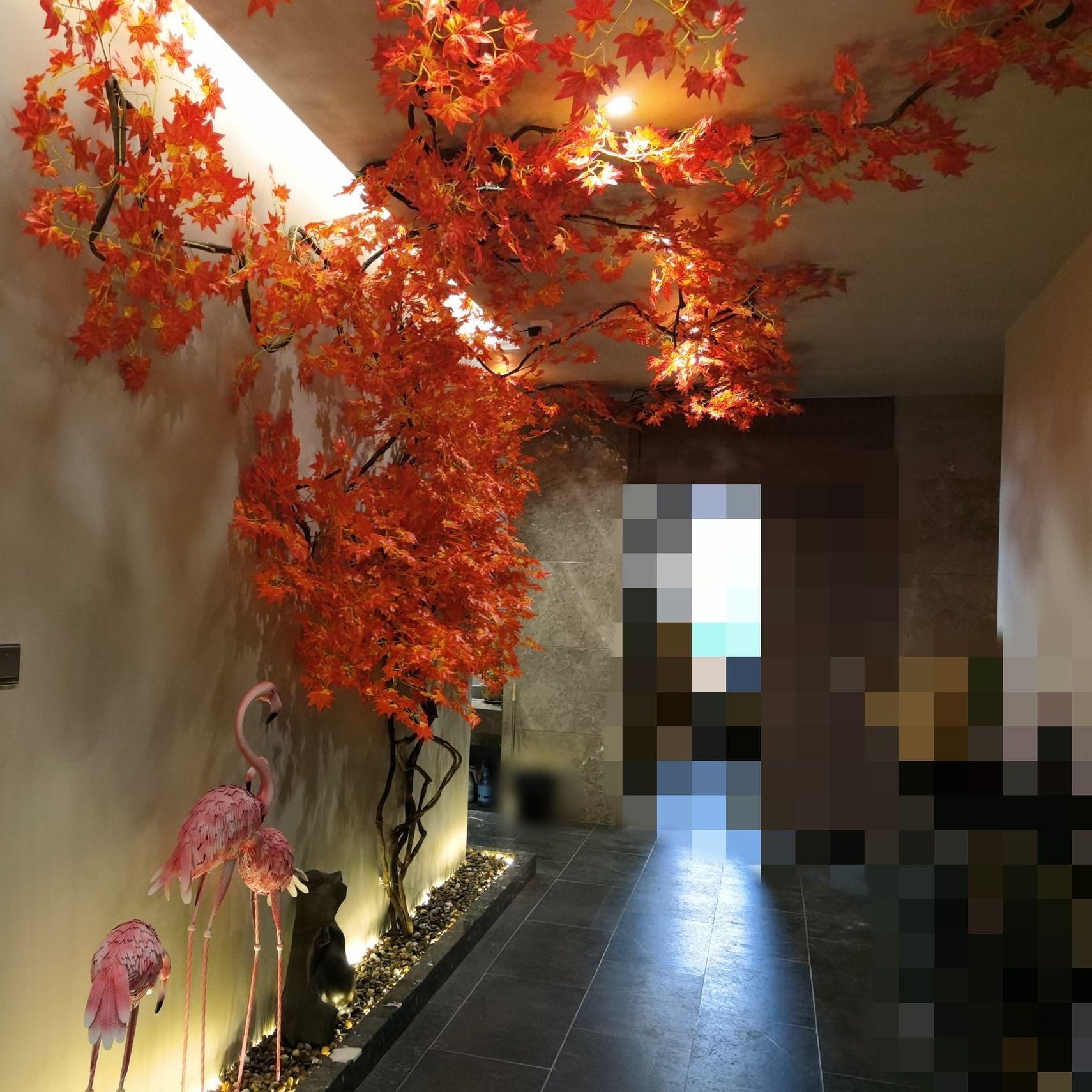 단풍나무 조화 인조 카페 촬영용 인공 가게 실내 너비 장식품 가짜 모형 원형 - 상세 이미지 3