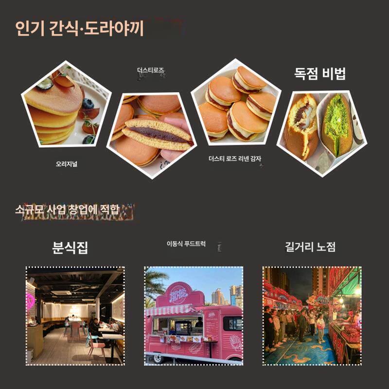 업소용 전기 도라야끼기계 팬케이크 메이커 제조기 도라야키기계 오븐 그릴 붕어빵 - 상세 이미지 2