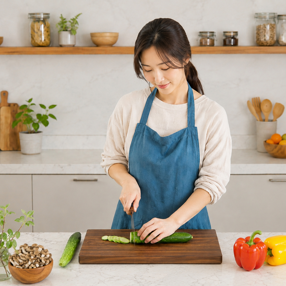 디케이공방 나무도마 월넛 원목 우드 플레이팅 수제 사각 소 이미지 8