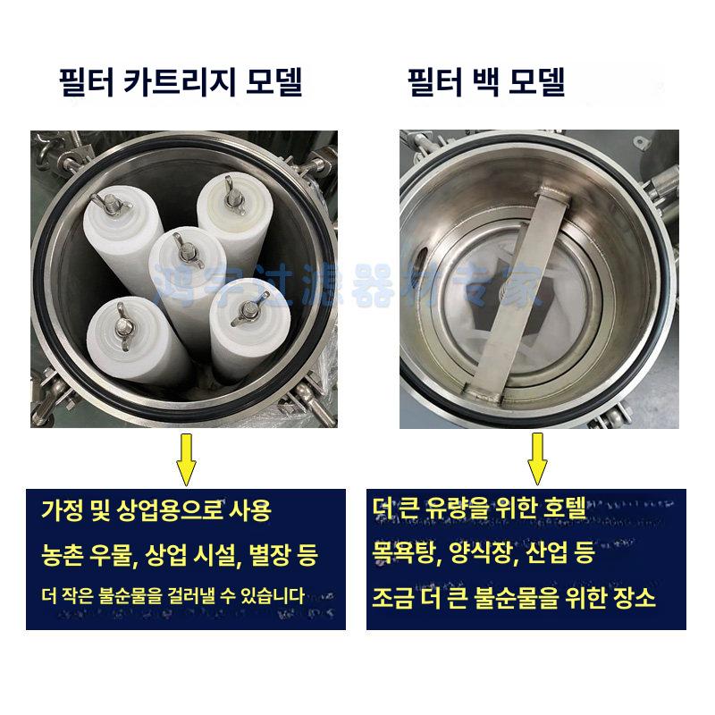 산업용 정수필터 스텐 가정용 정화 여과기 필터하우징 백필터 클램프 전용 석회 이미지 6