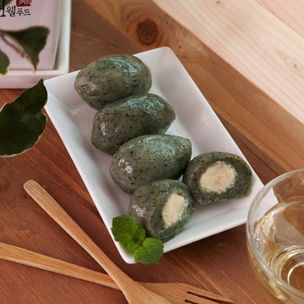 모시송편 모싯잎 모시잎떡 녹두 동부 고물 냉동 1kg - 상세 이미지 4