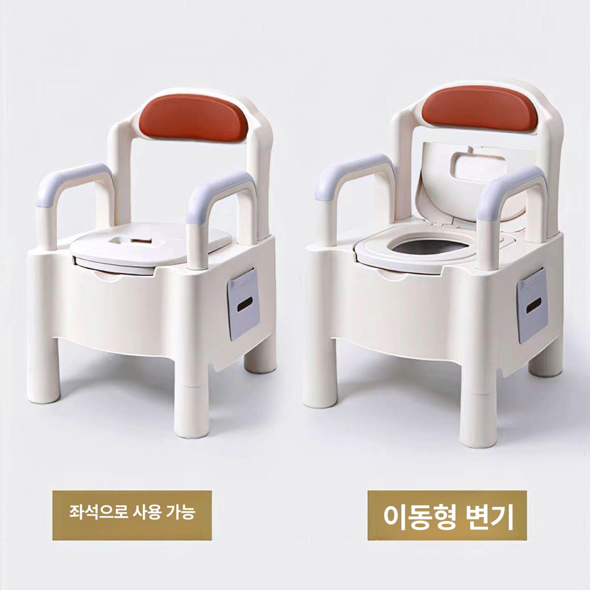 휴대용 이동식 변기 환자용 노인용 캠핑 실내 간이 소변통 급할때 응급 화장실 - 상세 이미지 5