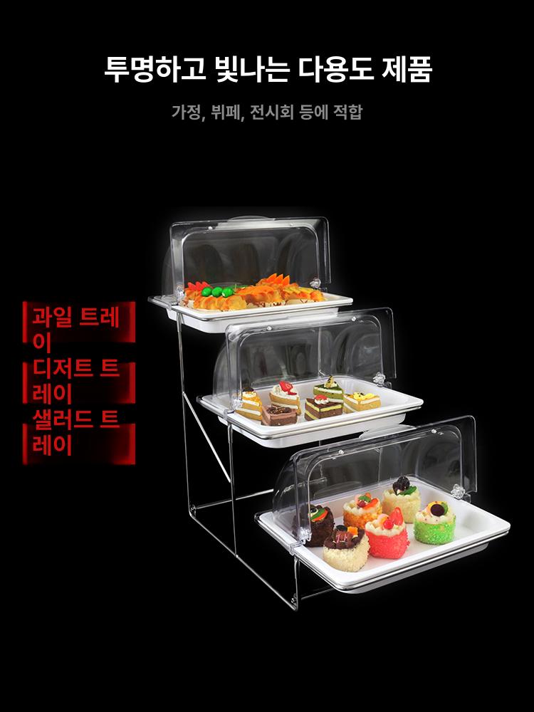 스탠드 케이터링트레이 파티 부폐다단접시 선반 디스플레이 전시대 진열대 다층 - 상세 이미지 3