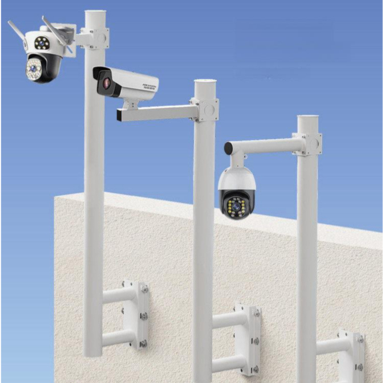 CCTV 브라켓 지주대 거치대 폴대 기둥 야외 씨씨티비 고정대 감시카메라 실외 설치 - 상품 이미지