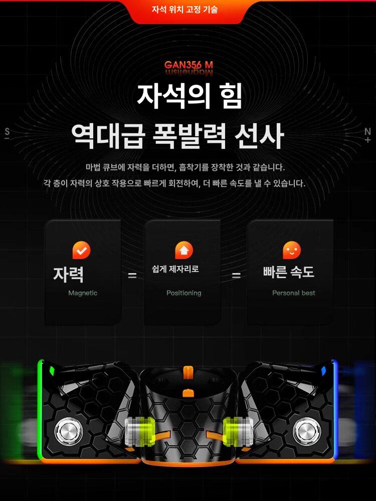 마그네틱큐브 선수용 전문가용 3x3 자석 큐브 - 상세 이미지 3