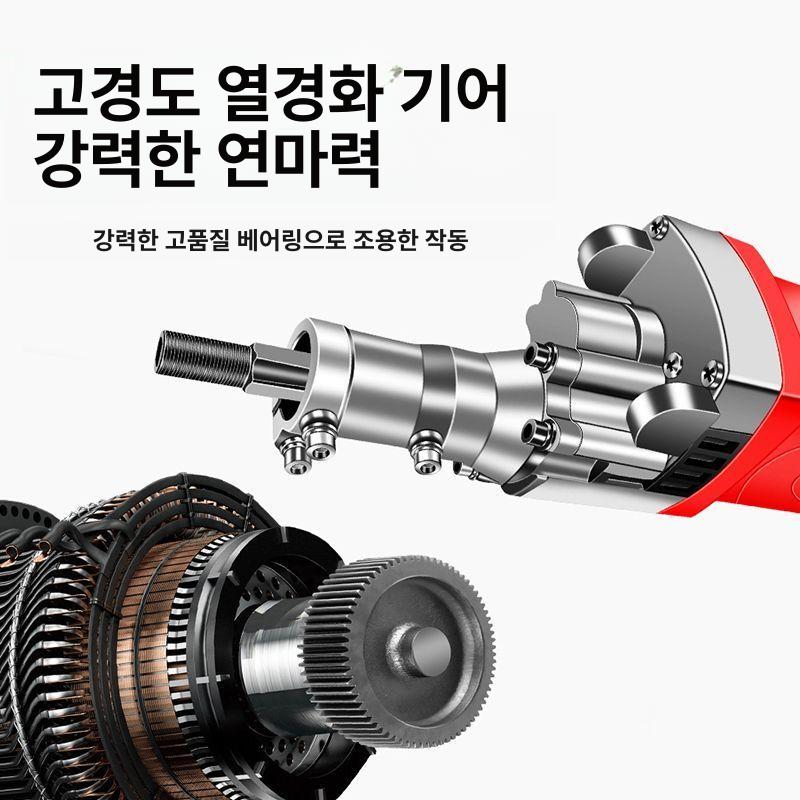 각도조절 그라인더 녹제거 휴대용 소형 타일 휠 사포 연삭 연마기 와이어브러시 공구 - 상세 이미지 5
