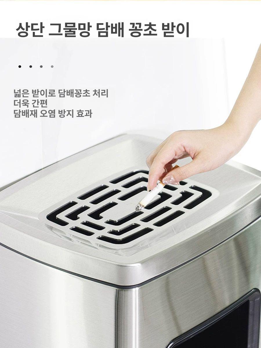 스텐 재떨이 구역 야외용 담배꽁초 실외 꽁초통 흡연부스 로비 식당 정원 휴게소 장소 - 상세 이미지 4