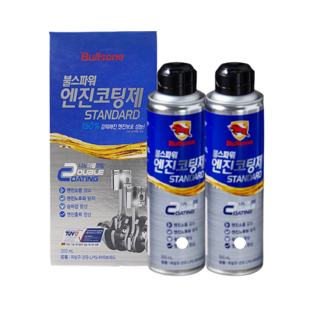 불스원 불스파워 엔진코팅제 스탠다드 300ml x2개 - 상품 이미지