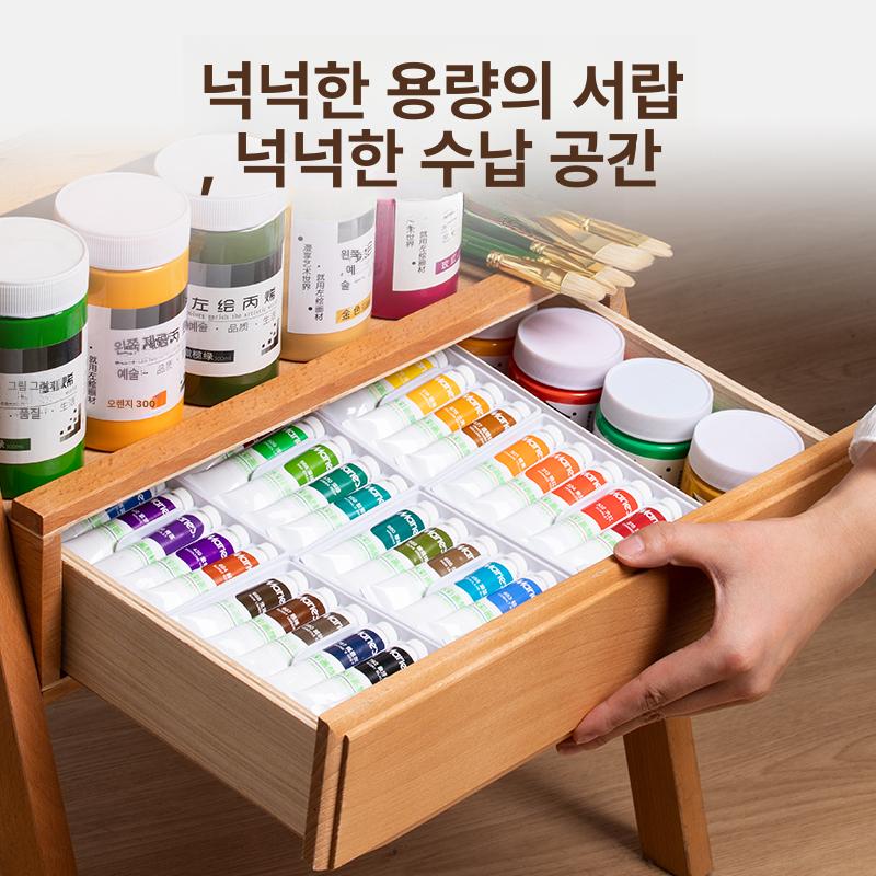 목재 이젤 스탠드 화판받침 미술용품 그림 작업용 탁상 접이식 대형 학생 미술학원 - 상세 이미지 5
