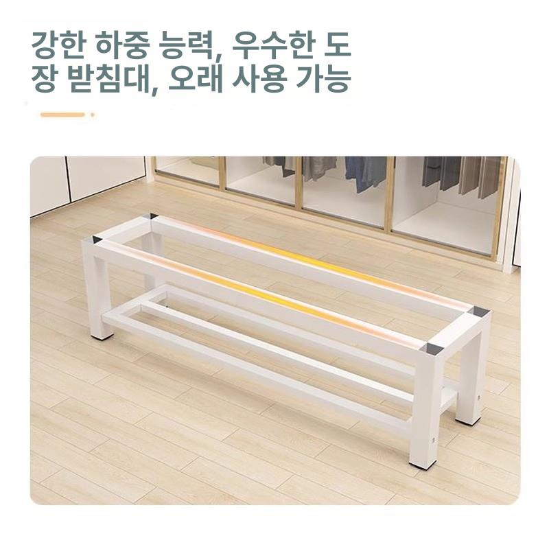 벤치형 긴소파 쿠션 스툴 등받이없는 패브릭 소파 거실 카페 대기실 수납 안락의자 - 상세 이미지 3