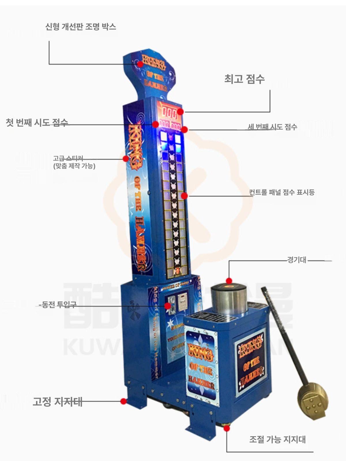 오락실 펀치 기계 펀칭 파워 복싱 게임장 권투 강도 미니 벽걸이 창업 코노 - 상세 이미지 3