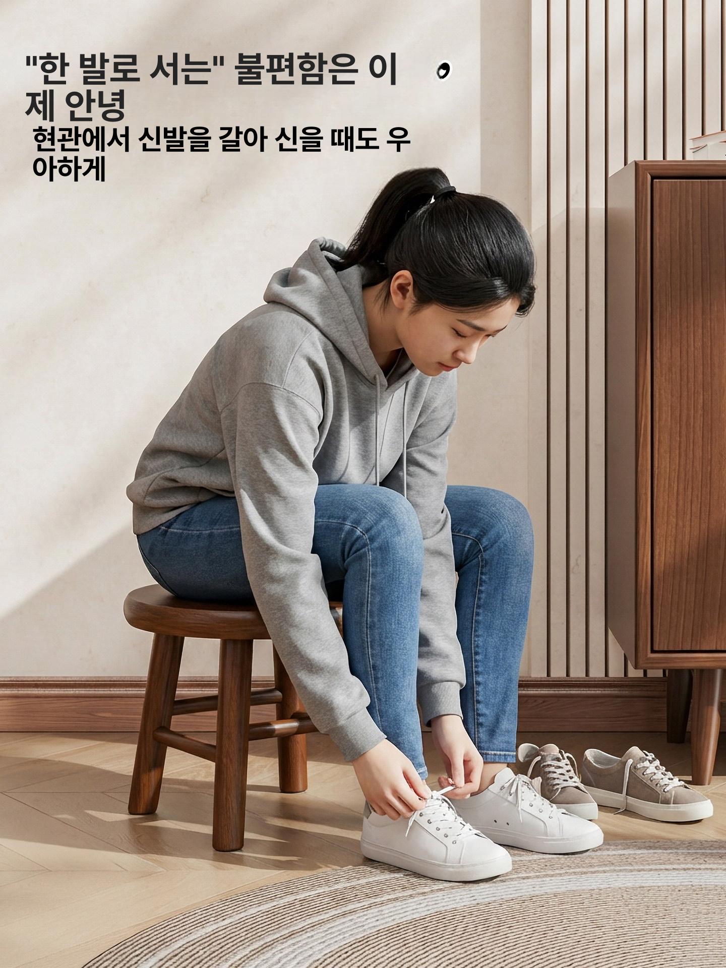 원목 높이 화분스툴 빈티지 간이 사각 인테리어 보조의자 발받침 화분받침대 미니스툴 - 상세 이미지 4