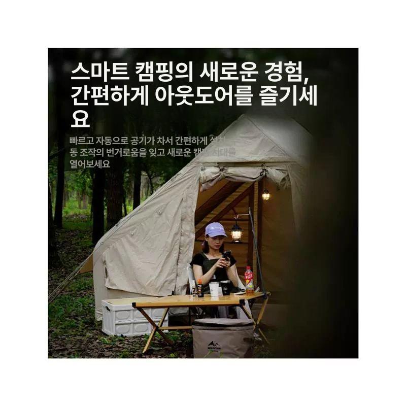 겨울 차박 텐트 자동개폐 방수포 야외 캠핑쉘터 동계용 옥스퍼드 원터 기어 - 상세 이미지 5