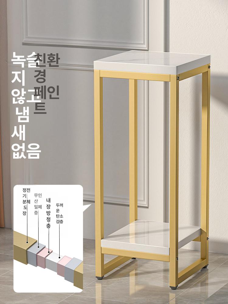 철제테이블 거실협탁 간이 티테이블 원형 모던 미니 보조 - 상세 이미지 5
