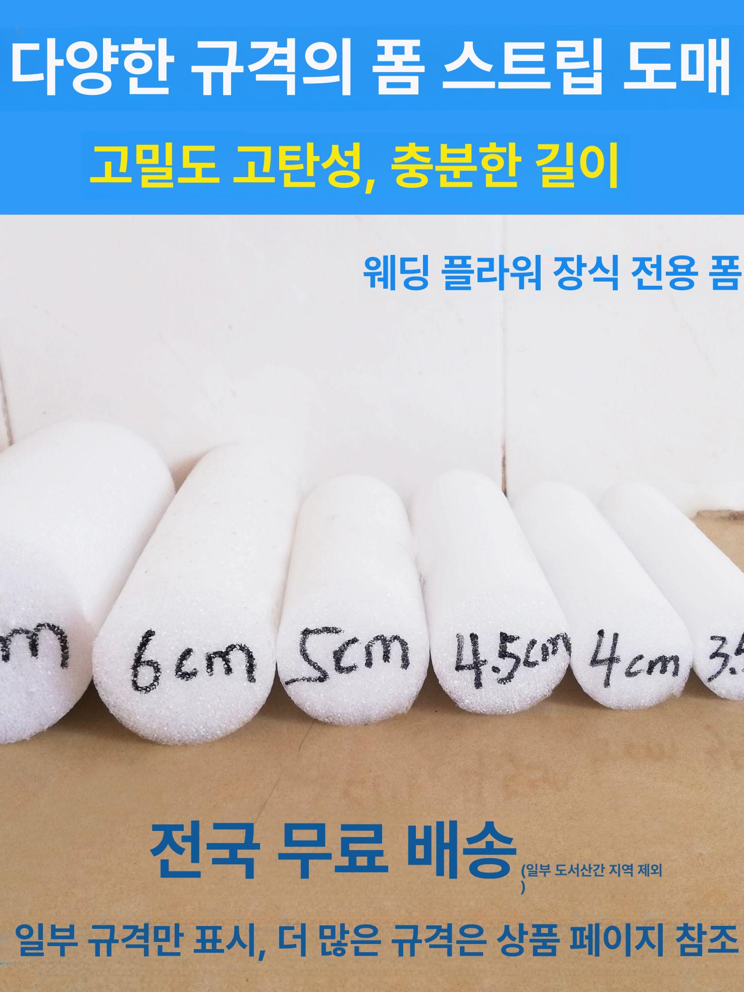문틈 틈새 우풍차단 방풍 스펀지 막대 원통형 이음매 백업제 바람막이 - 상세 이미지 4