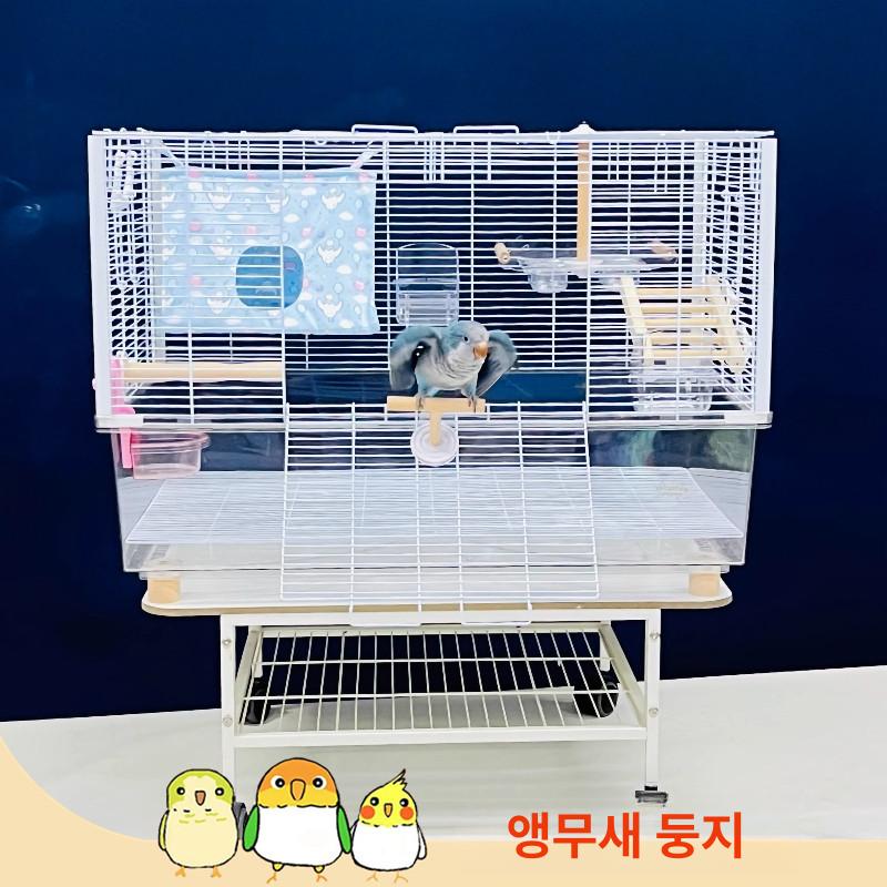 사육장 앵무새집 이동식 세트 이동장 닭장 앵무새장 케이지 날림장 조류 바퀴 둥지 - 상세 이미지 4