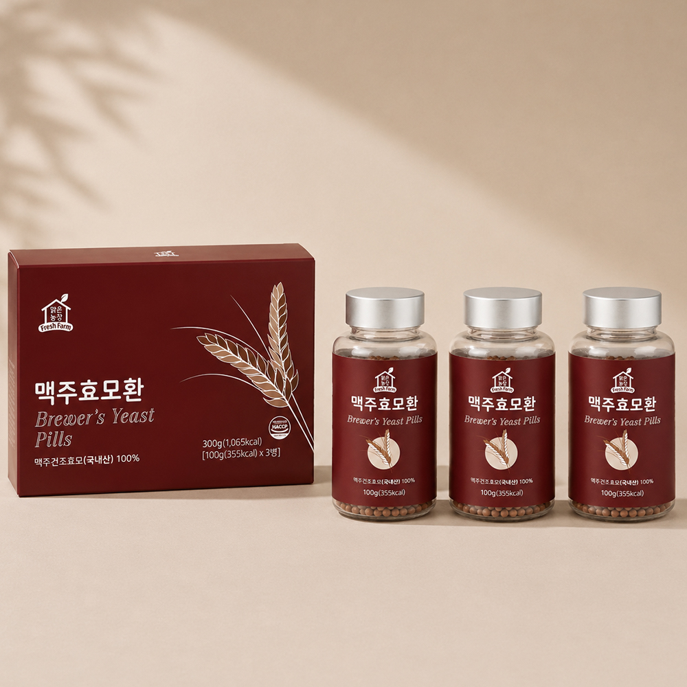 맑은농장 국내산 맥주효모 환 세트 100g x 3개입 - 상세 이미지 4