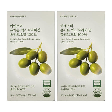 여에스더 유기농 엑스트라버진 올리브오일 100 여에스터 내돈내산 후기 효능 효과 14포 2개