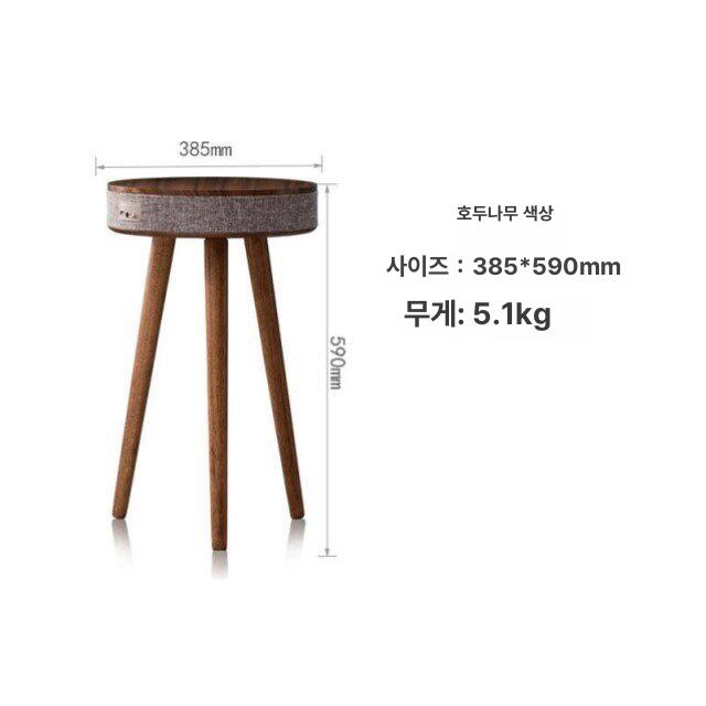 테이블 블루투스스피커 일체형 인테리어 거실 감성 무선 충전 배터리 캠핑 사운드 이미지 7