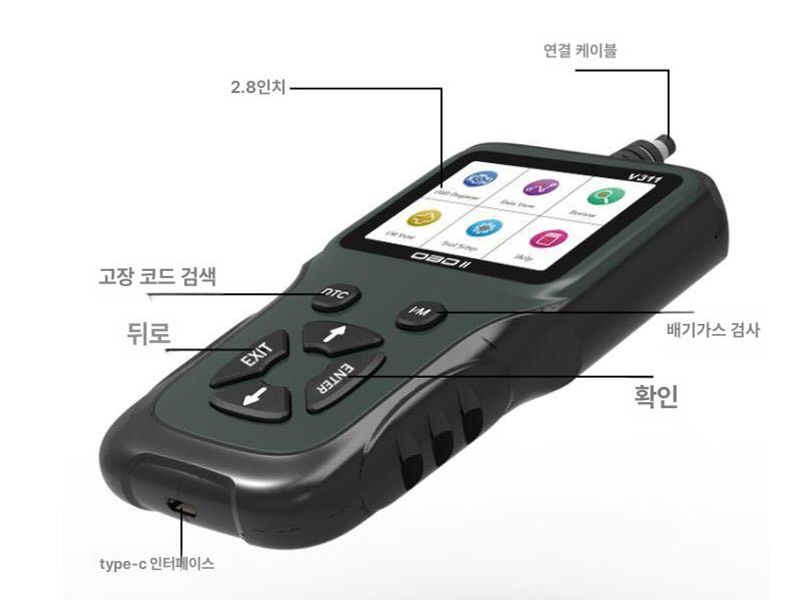 명확한 리더 결함 자동차진단기 배터리 도구 스캐너 범용 스캔 고성능 지능형 다국어 - 상세 이미지 4