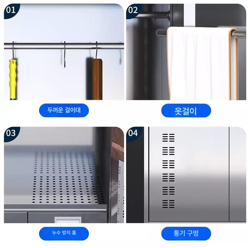 철제 청소도구함 공장 락커 캐비닛 도어 보관함 수납장 정리함 싱글 다목적 수납함 - 상세 이미지 4