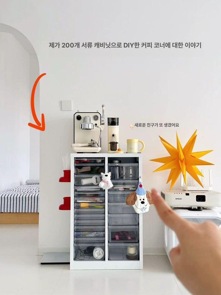 네일샵 서랍장 보관함 정리대 수납장 케이스 수납함 정리함 화장품 업소용 진열대 - 상세 이미지 5