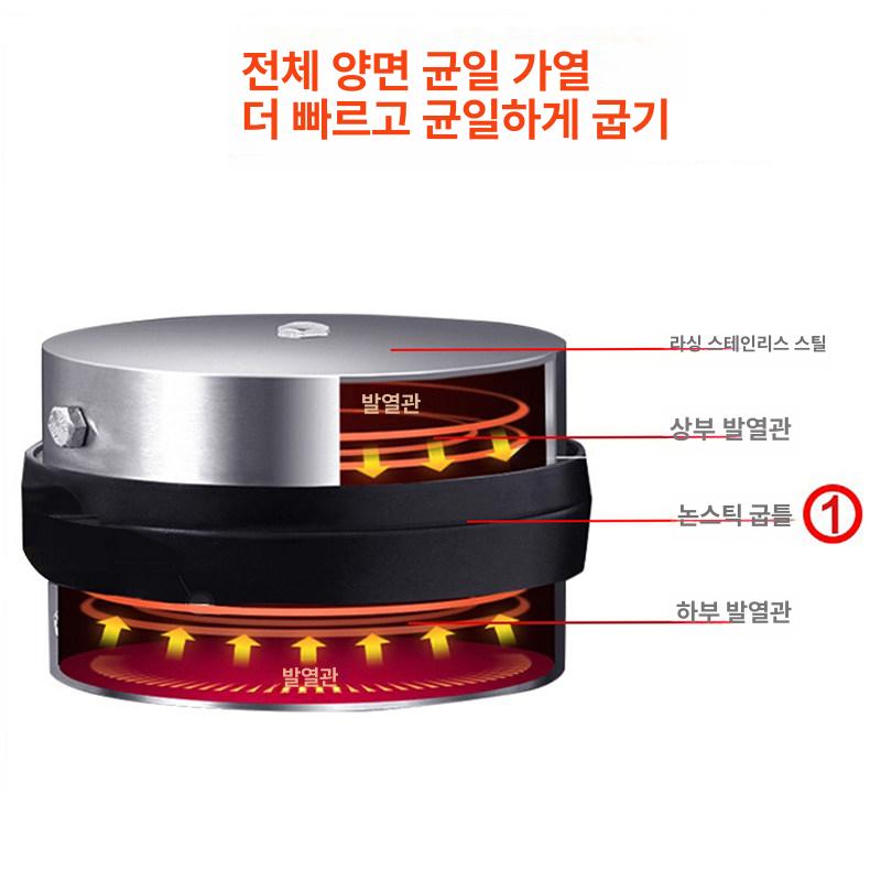 얇은 초콜릿 셸 팬케이크 기계 홈카페 누룽지 와플 간식 - 상세 이미지 3