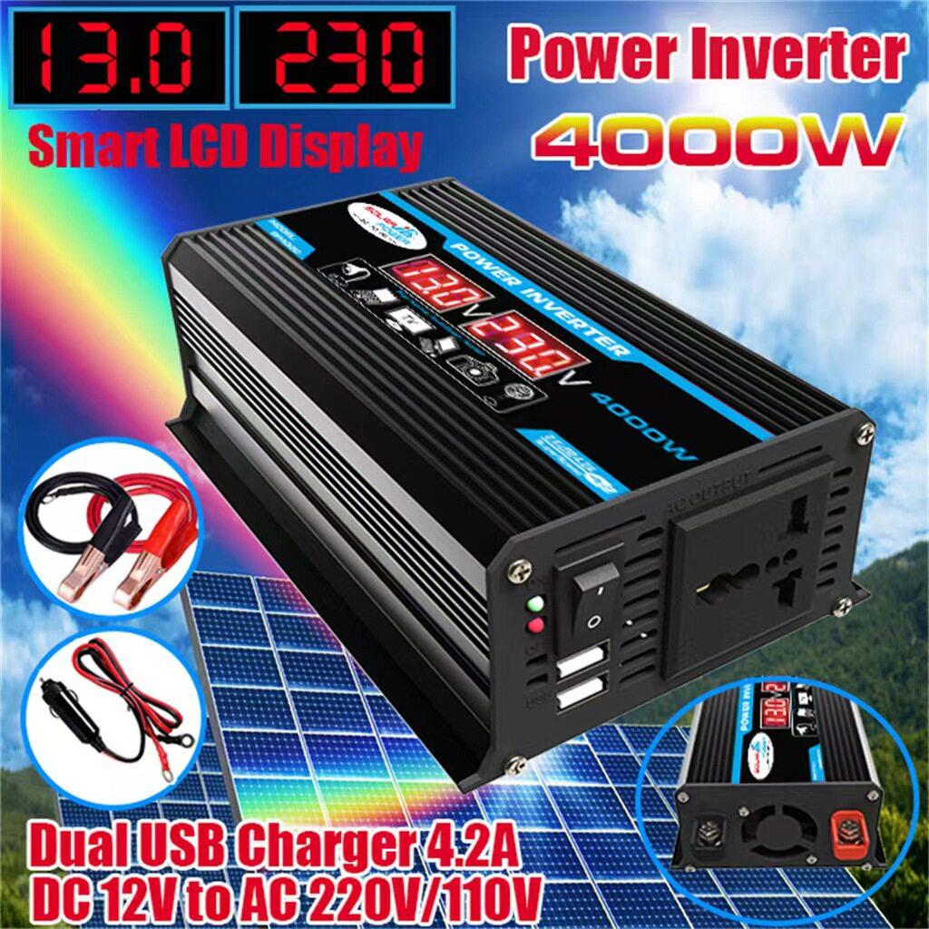 4000w 파워인버터 배터리 충전 전압 변환기 사인파 차량용인버터 캠핑용 소켓 - 상세 이미지 5