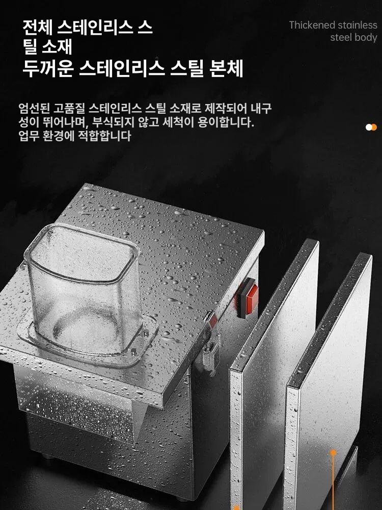 깍뚝썰기 야채절단기 김장 광폭투입구 만능 채칼 사각 감자 기계 다이스 슬라이스 - 상세 이미지 5