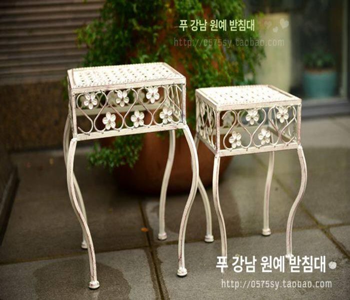 야외 화분선반 빈티지 거치대 진열대 식물 발코니 진열장 레트로 다육이선반 - 상세 이미지 3